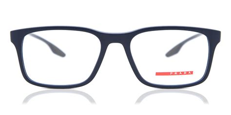 Prada Linea Rossa PS01LV TWY1O1 Eyeglasses in Matte Blue 